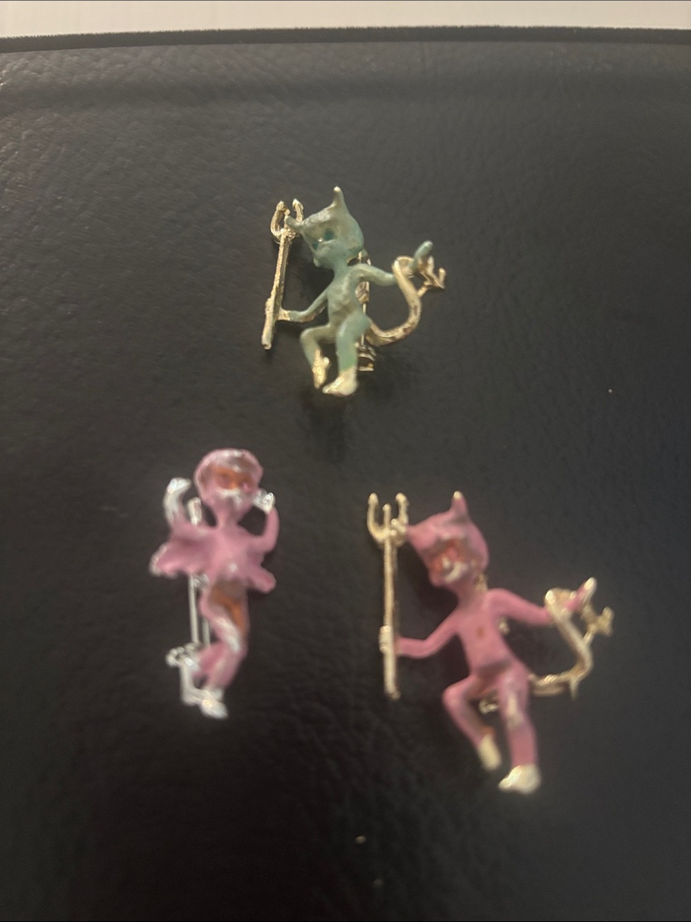 Vintage Devil Angel pins lot of 3